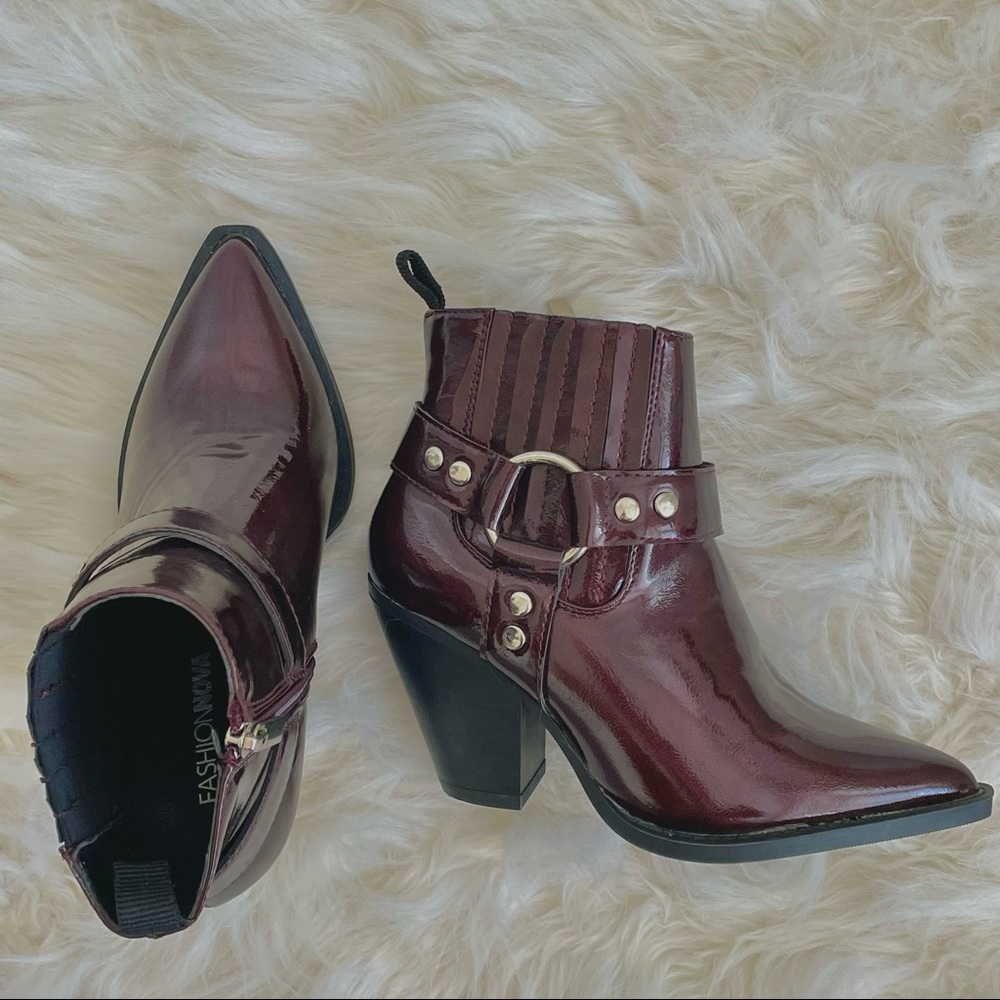 Burgundy Booties